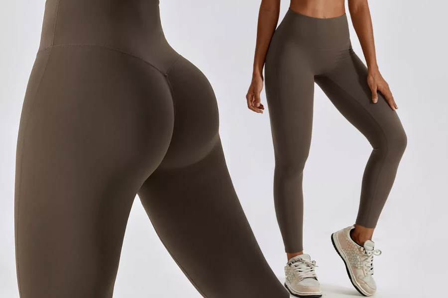 Stretchy Nylon Gym Leggings