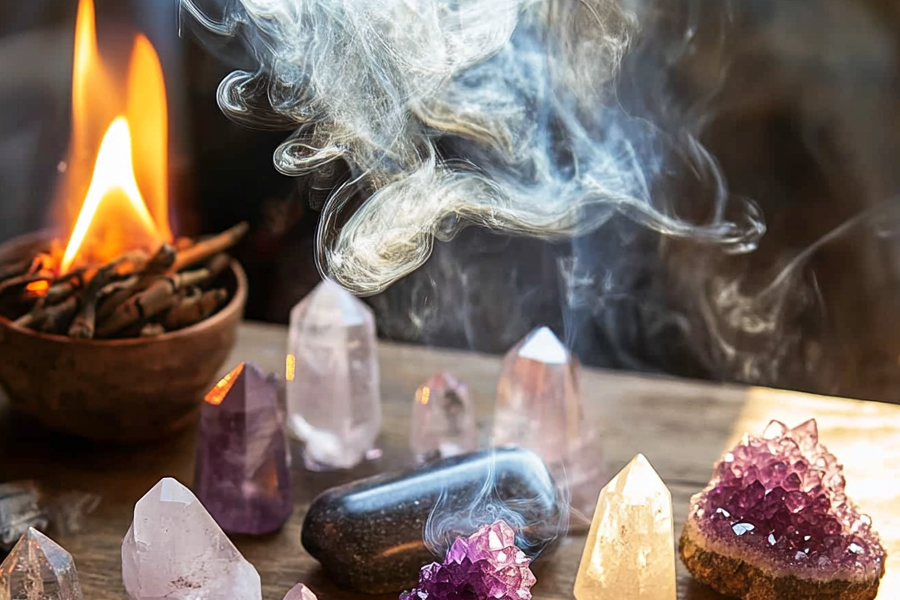 Healing Crystal Incense Holder